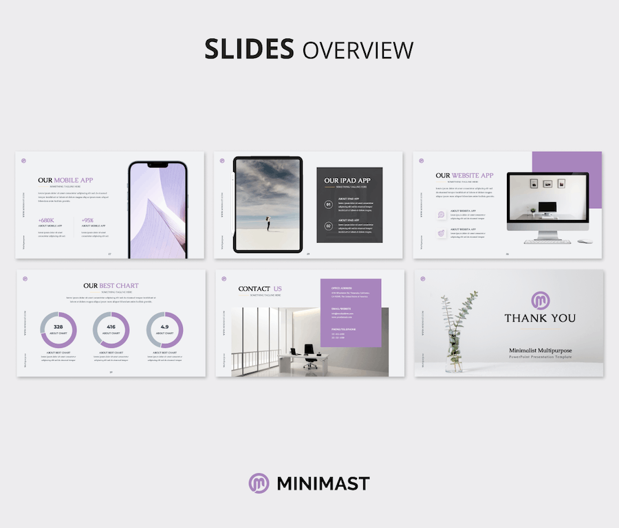 极简多用途商务汇报PPT模板 - 顶尖PPT