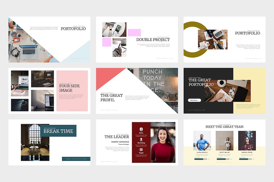 多场景商务办公工作汇报通用PPT模板 - 顶尖PPT