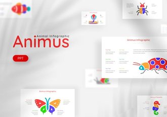 动画演示信息图形展示PPT模板 - 顶尖PPT