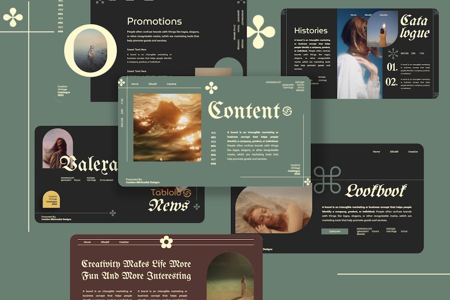 复古风格书籍古董展示讲座PPT模板 - 顶尖PPT