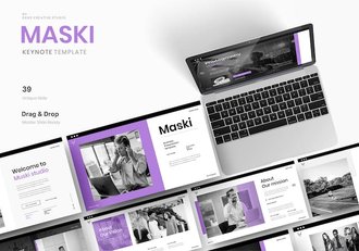 商务企业产品服务推广营销Keynote模板 - 顶尖PPT