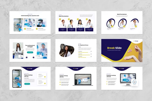 流感病毒治疗预防教育PPT模板 - 顶尖PPT