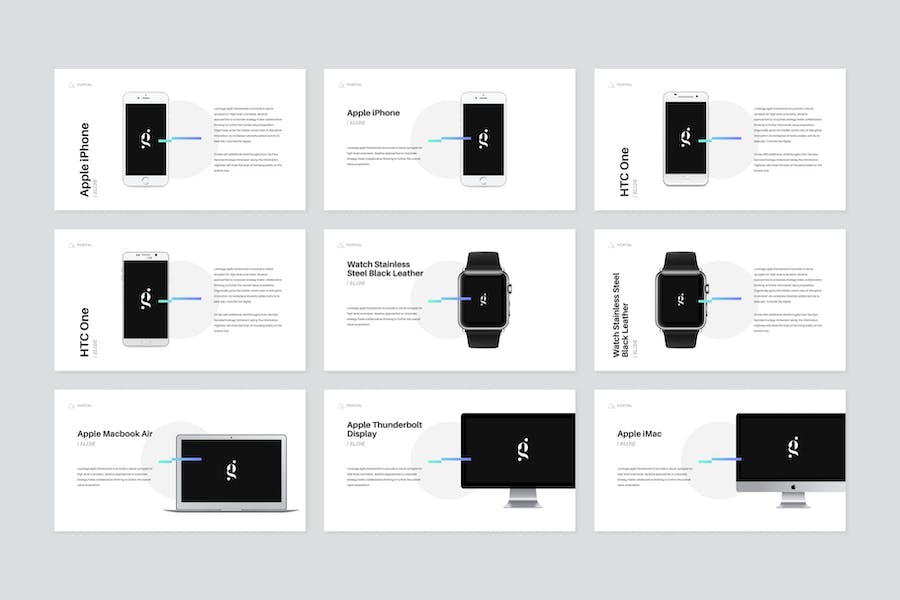 门户网站项目介绍Keynote模板 - 顶尖PPT