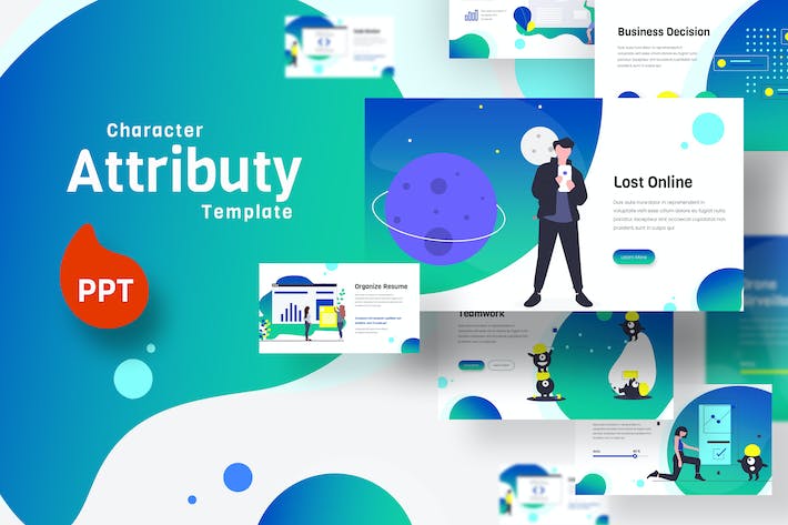 精美大气卡通商务风商业计划合作商务图形PPT模板 - 顶尖PPT