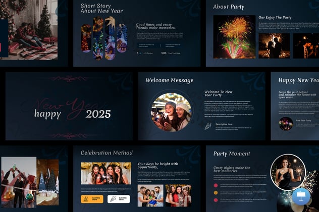 新年快乐开年工作启动会议Keynote模板 - 顶尖PPT