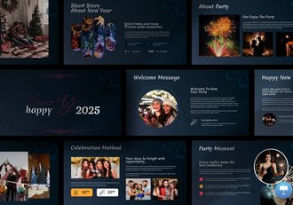 新年快乐开年工作启动会议Keynote模板 - 顶尖PPT