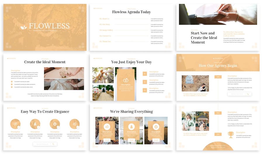 婚礼策划服务方案展示PPT模板 - 顶尖PPT