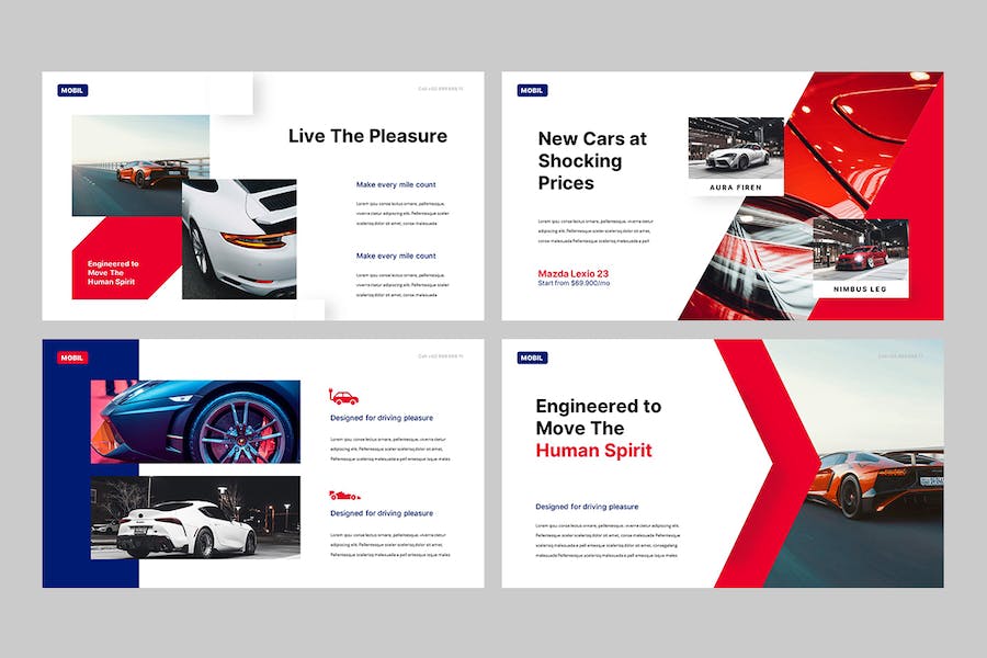 汽车行业移动出行Keynote模板 - 顶尖PPT