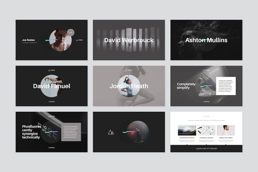 门户网站项目介绍Keynote模板 - 顶尖PPT