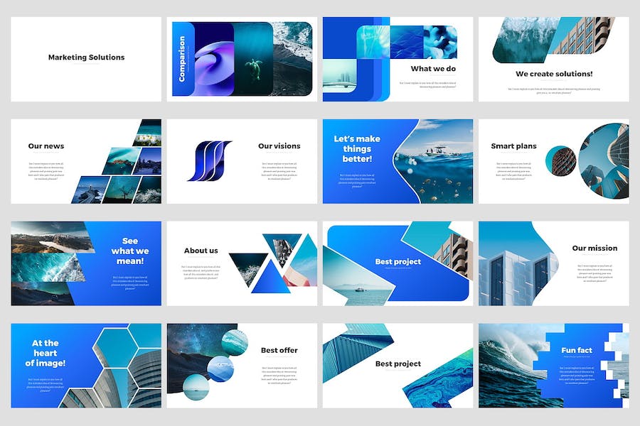 创意大气营销解决方案企业介绍展示商业合作年计划总结通用keynote模板 - 顶尖PPT