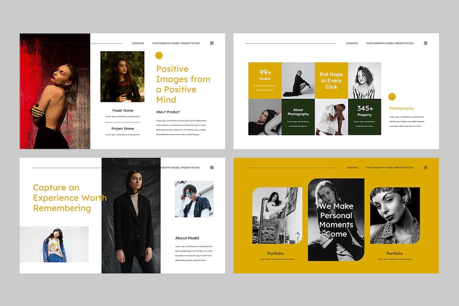 创意摄影行业阳光主题Keynote演示模板 - 顶尖PPT