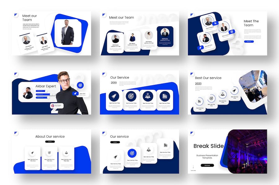 商务商业计划总结PPT模板 - 顶尖PPT