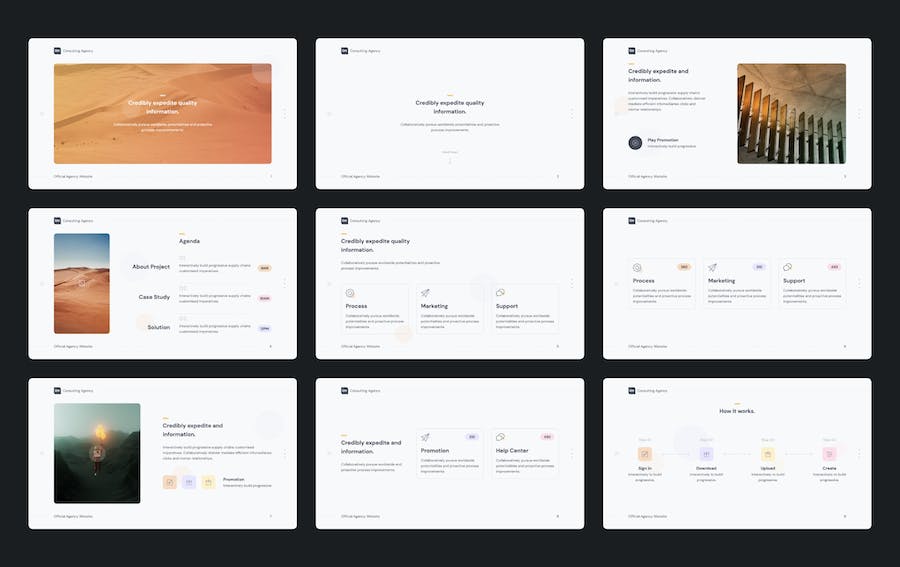 摄影图片展示机构介绍keynote模板 - 顶尖PPT