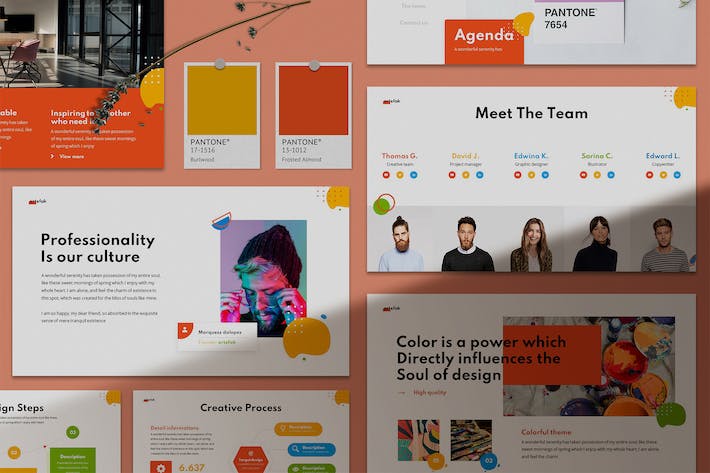 几何图形创意设计方案Keynote模板 - 顶尖PPT