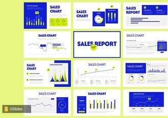 销售数据图表图形PPT模板 - 顶尖PPT