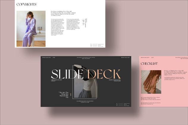 复古风时尚简约风格PPT模板 - 顶尖PPT