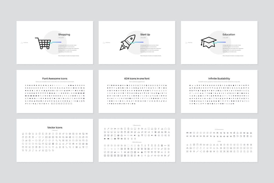 门户网站项目介绍Keynote模板 - 顶尖PPT