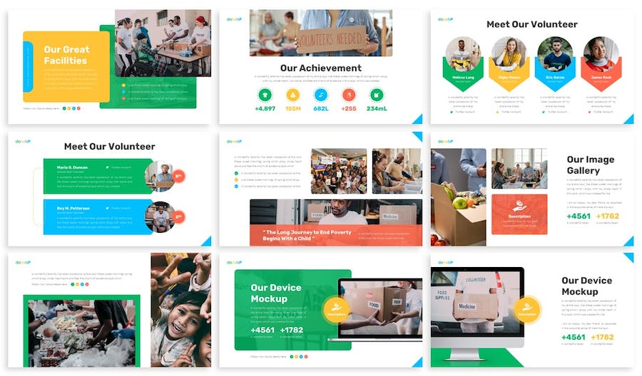 捐赠慈善公益事业PPT模板 - 顶尖PPT