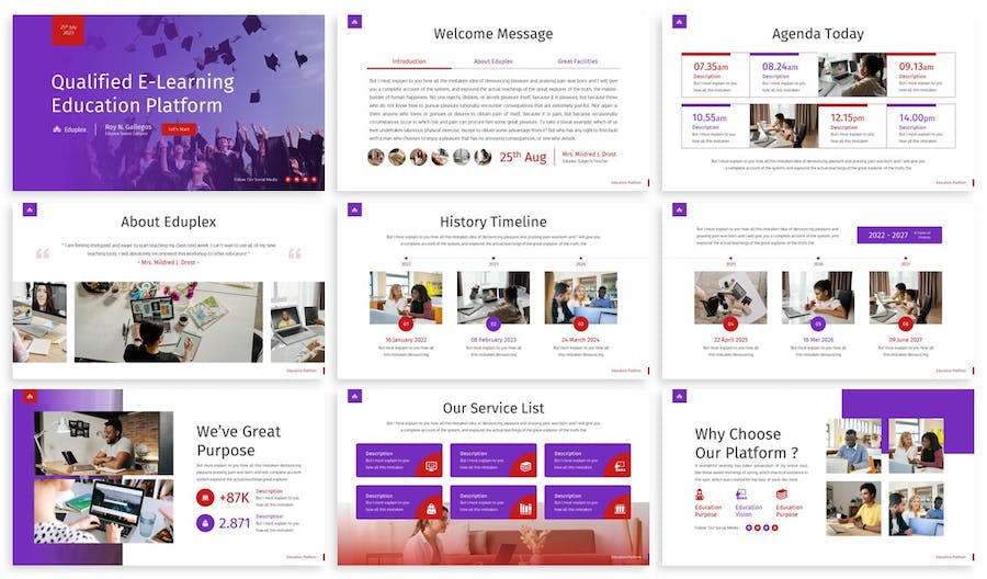 大学教育培训机构PPT模板 - 顶尖PPT