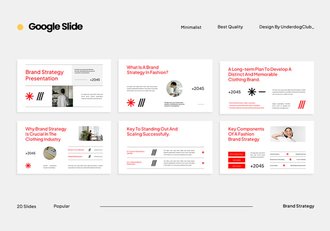 红白极简主义风格PPT模板 - 顶尖PPT