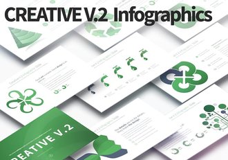 创意环保节能信息图形PPT模板 - 顶尖PPT