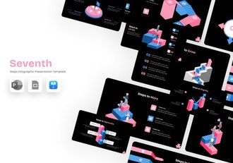 步骤流程信息图形模板展示Keynote模板 - 顶尖PPT