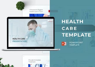 医疗保健行业数据分析PPT模板 - 顶尖PPT