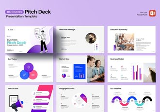 创意商业计划书融资路演PPT模板 - 顶尖PPT