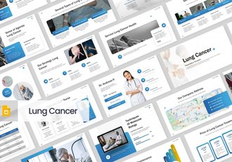 肺癌介绍医学治疗方案研究PPT模板 - 顶尖PPT
