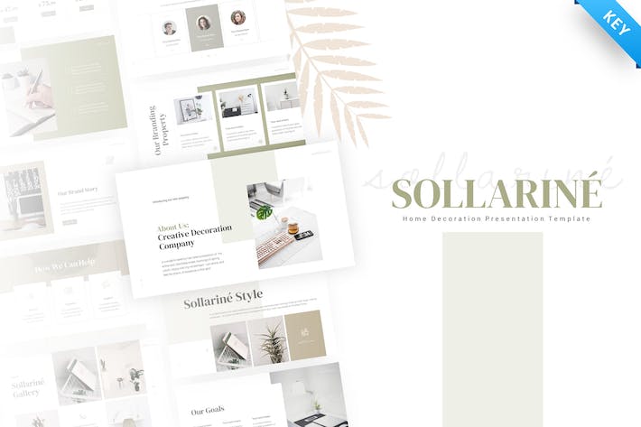 简约家居装修家居展示室内设计主题keynote模板 - 顶尖PPT