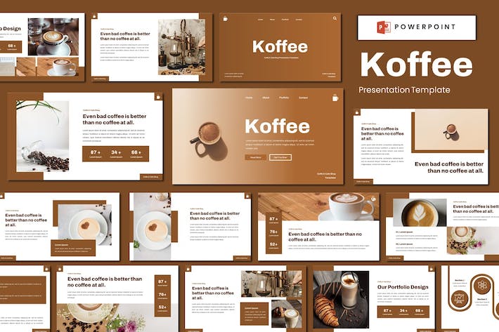 咖啡馆咖啡厅商务推介方案PPT模板 - 顶尖PPT