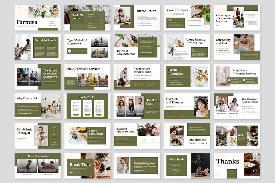 医疗诊疗替代方案展示PPT模板 - 顶尖PPT