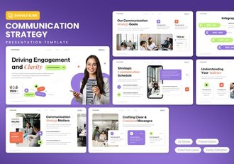 战略沟通行业数据分析PPT模板 - 顶尖PPT