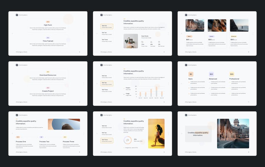 摄影图片展示机构介绍keynote模板 - 顶尖PPT