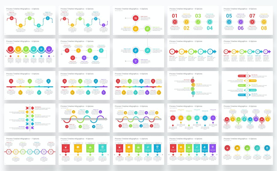 业务流程时间线规划展示Keynote模板 - 顶尖PPT