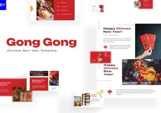 红黑配色高级商务汇报Keynote模板 - 顶尖PPT