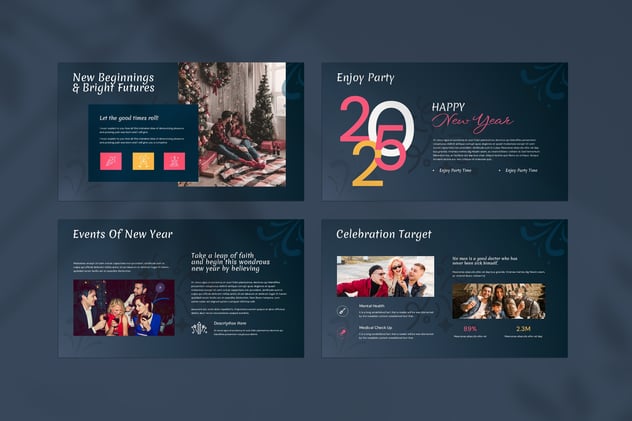 新年快乐开年工作启动会议Keynote模板 - 顶尖PPT