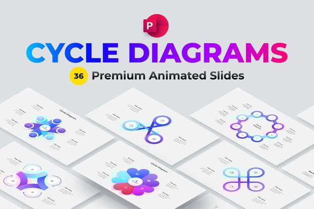 循环动画PowerPoint信息图形模板 - 顶尖PPT