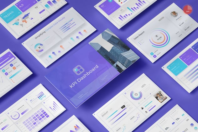 KPI业绩指标监测系统PPT模板 - 顶尖PPT