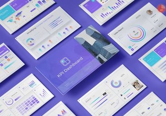 KPI业绩指标监测系统PPT模板 - 顶尖PPT