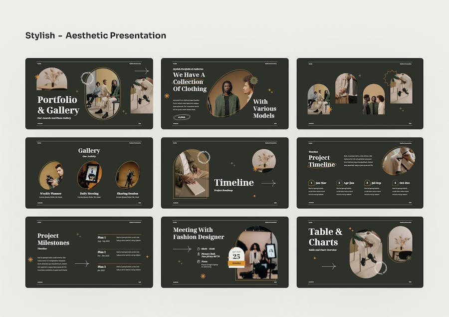 时尚服装品牌推介讲述Keynote模板 - 顶尖PPT