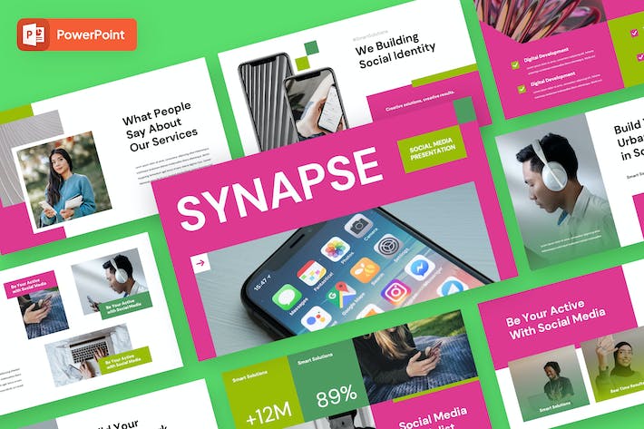 社交媒体营销推广战略PPT模板 - 顶尖PPT