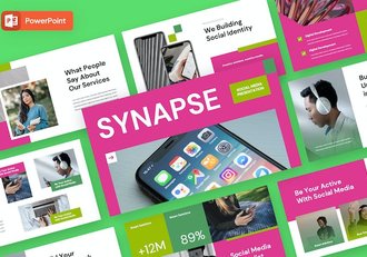 社交媒体营销推广战略PPT模板 - 顶尖PPT