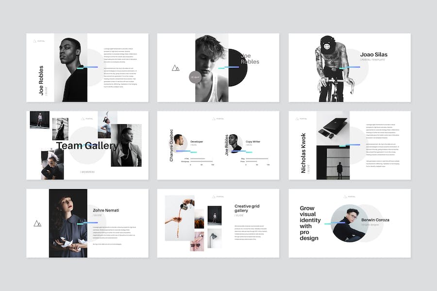 门户网站项目介绍Keynote模板 - 顶尖PPT