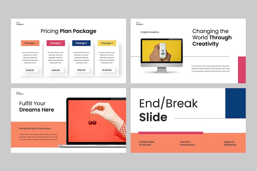 创意现代设计方案展示PPT模板 - 顶尖PPT