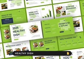 健康营养菜品推荐介绍PPT模板 - 顶尖PPT