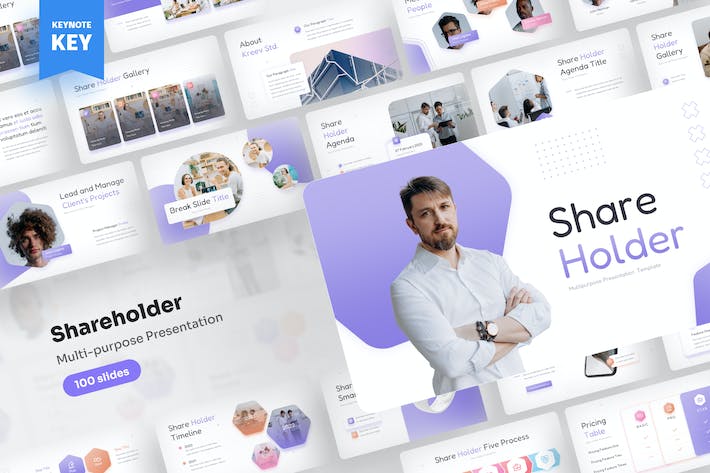 股东多功能演讲展示Keynote模板 - 顶尖PPT