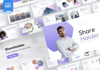 股东多功能演讲展示Keynote模板 - 顶尖PPT