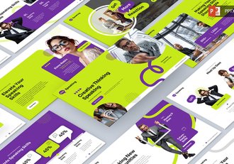 演讲研讨会主题内容分享PPT模板 - 顶尖PPT