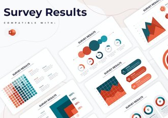 商业调查结果数据分析图形PPT模板 - 顶尖PPT